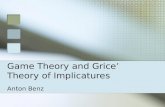Game Theory And Grice’ Theory Of Implicatures