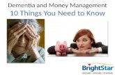 Dementia and Money Management: 10 Things You Need to Know