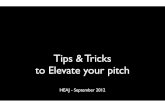Tips to pitch