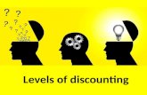 Levels of discounting (Transactional analysis / TA is an integrative approach to the theory of psychology and psychotherapy).