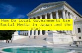 How do local governments use twitter in japan