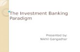 The investment banking paradigm