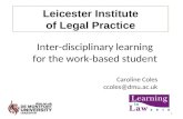 Inter-disciplinary learning for the work-based student