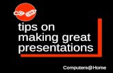 10 tips on making stunning presentations