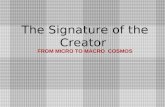 Signature of the Creator