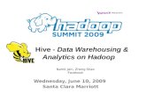 Hadoop Summit 2009 Hive