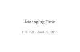 Managing time human services