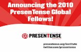The 2010 PresenTense Global Fellows!