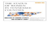 The Status Of Women In Tennessee Counties, 2012