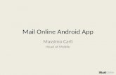 Mail OnLine Android Application at DroidCon - Turin - Italy