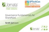Governance Fundamentals for SharePoint by Scott Jamison - SPTechCon