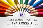 Assessment matrix