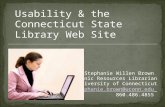 Usability & the Connecticut State Library Web Site