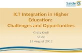 ICT Integration in Higher Education in Africa - Challenges and Opportunities