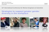 ICWES15 - Strategies to Support Greater Gender Diversity in the Workplace