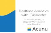 Realtime Analytics on the Twitter Firehose with Cassandra