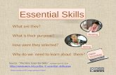 Essential Skills - Preparation for the Canadian workplace