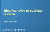 Blog your way to business success
