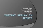 Instant replay in sports (stats)