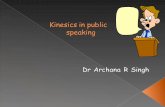 Kinesics in public speaking