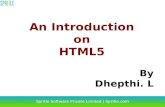 HTML5 Introduction by Dhepthi L