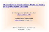 The extension educator's role as 21st century platform