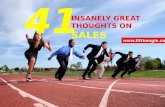 41 insanely great and ridiculous thoughts on selling
