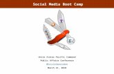Social Media Boot Camp at PACOM 3