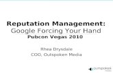 Reputation Management: Monitoring Your Brand Online, Pubcon Vegas 2010