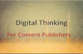Digital thinking for content publishers