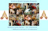 Krishna Leela Series Part 33 Akrura's Arrival in Vrndavana