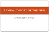 AP Micro Review - Theory of the Firm