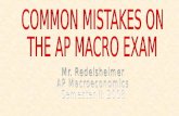 Common Mistakes On The AP Macro Exam