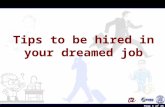 Tips to get a job