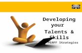 Developing your talents and skills