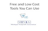 Free and Low Cost Tools - Coldwater 10-09