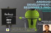 Android development  beginners faq