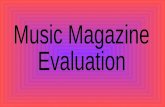 Evaluation For My Music Magazine