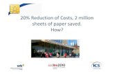 Alan Christie - ICS - 20% reduction in print costs and 2m sheets of paper saved