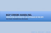 BGP Error Handling - Developing an Operator-Led Approach in the IETF (UKNOF 18)
