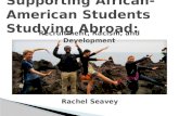 Supporting African American Students Studying Abroad