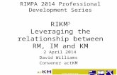 RIKM3 Leveraging the relationship between RM, IM and KM