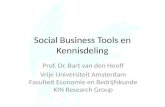 Social Business Tools en Kennisdeling Prof. Dr. Bart van den Hooff Vrije Universiteit Amsterdam Faculteit Economie en Bedrijfskunde KIN Research Group.