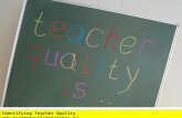 Identifying Teacher Quality.