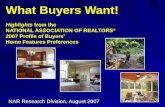 What Home Buyers Want 2007