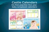 Baby Scrapbook Calendars by Castle Calendars