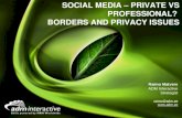 Private vs professional in Social Media?