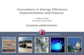 Innovations in Energy Efficiency Implementation & Finance
