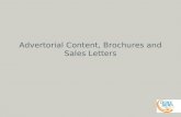 Copywriting I - Advertorial Content, Brochures and Sales Letters