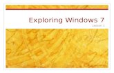Lesson 1  Exploring Windows 7